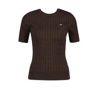 Women's Short Sleeve Stretch Knit Pullover Gant Marron M
