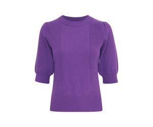 Women's short sleeve sweater Ichi Boston Violet 2XL