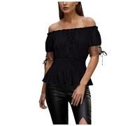 Womens Short Sleeve Tops,Women Soft Medieval Tops With Solid Colors And Half Sleeves Large Top For Women