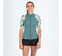 Women's Short Sleeve Uv-protection Top Yulex100 1.5mm - Awake Flowers Graphics