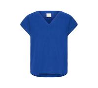 Women's short-sleeved blouse Ichi Linno Bleu 38