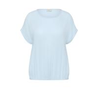 Women's short-sleeved blouse KAFFE Curve Ami Stanley Bleu 54
