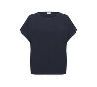 Women's short-sleeved blouse KAFFE Curve Nana Bleu 48