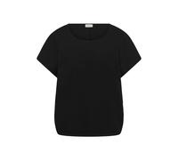Women's short-sleeved blouse KAFFE Curve Nana Noir 52