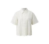 Women's short-sleeved blouse QS Loose Fit Blanc 36