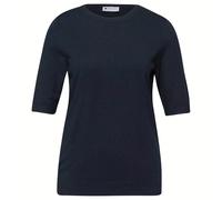 Women's short-sleeved blouse Street One LTD QR Bleu 40