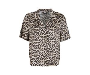 Women's short-sleeved shirt Urban Classics Leo Resort Yellow M