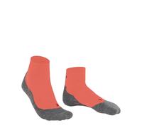 FALKE Women's TK5 Wander Short W Sso Wool Thin Anti-Blister 1 Pair Hiking Socks, Orange Coral 8017, 7-8