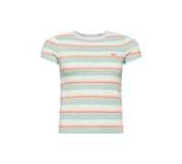 Women's short striped T-shirt Superdry Vintage Rouge M
