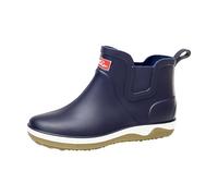 Womens Short Wellies Rain Boots Gardening Shoes Women Boots for Men Casual Men Rain Slip Casual Shoes Short On Water Ankle Outdoor Fashion Warmest Winter (Blue,39)