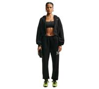 Women's Short Zip-up Hooded Sweatshirt Nike Studio Fleece Noir S
