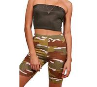 Women's shorts 1/2 Length above-Knee Cycling Shorts Biker Slinky Active Sport Gym Running Walking Casual Yoga Fashionable Under Skirt Knee Leggings Shape Stretchy Hot Pants Fitness Girls Camouflage