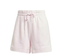 adidas Women's Essentials Linear French Terry Shorts, Clear Pink/White, XS
