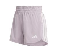 adidas Women's Pacer Workout Woven High Rise Shorts, preloved fig/White, XL 5 inch