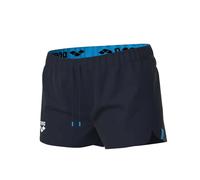 Arena Women's Team Short Solid Swim Trunks, Navy, Small