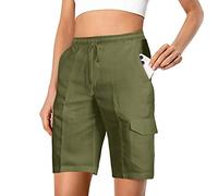 Womens Shorts for Summer Dressy Running Athletic Shorts Gym Elastic Workout Shorts Twill Cargo Shorts Loose Fit Outdoor Shorts Summer Beach Shorts