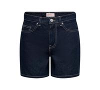 ONLY Women's Onlphine DNM Noos Regular fit Shorts with Button Closure and Front Pockets, Dark Denim Blue, XL