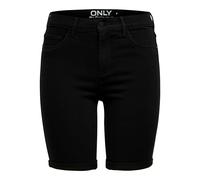 ONLY Women's Onlrain Mid Long Black Cry6060 Short, Black (Black Black), M UK