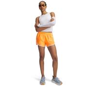 Under Armour Fly By 3´´ Shorts Orange L Woman