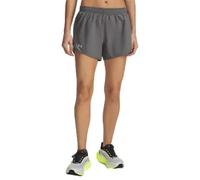 Under Armour Fly By 3´´ Shorts Grey M Woman