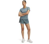 Under Armour Women's Fly by 3in Shorts, Lightweight and Comfortable Women's Gym Wear, Ladies' Sports Shorts with Ventilation Panels and Zip Pocket,Castlerock/Castlerock/Reflective,MD