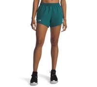 Under Armour Fly By 3´´ Shorts Green,Blue M Woman