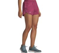 Under Armour Women's Fly by 3in Running Shorts - Vent Panels & Zip Pocket - Fuchsia Dusk XL