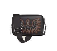 ARIAT Ladies Casanova Collection Belt Bag with Adjustable and Removable Nylon Strap, Black, 7-1/2" x 5" x 2"