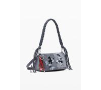 Women's shoulder Bag Desigual Mickey Kiss Naron Medium Flap Gris TU