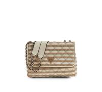 GUESS cross body bag shoulder bag Giully II 2 Compartment Convertible Flap Taupe Multi