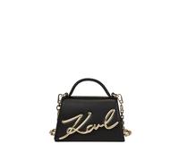 Karl Lagerfeld Signature 2.0 Handbag Leather 21.5 cm black