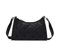 Women's Shoulder Bag Love Embroidered Armpit Bag Spring and New Pattern Personalised Practical Mobile Phone Case for Changing Two Pockets Women's Laptop, black, One Size