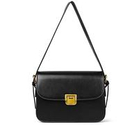 Women's Shoulder Bag Messenger Handbag Preppy Style Female Crossbody Bag Retro Envelope Purse Designer Briefcase, Black