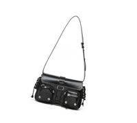 Women's Shoulder Bag PU Leather Armpit Punk Wallet Purse Aesthetic Pendulum Pendulum Trend Cross Cash for Daily PU Leather Crossbody for Women Aesthetic Shoulder Trendy, black, Eine Größe