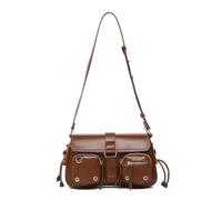 Women's Shoulder Bag PU Leather Armpit Punk Wallet Purse Aesthetic Pendulum Pendulum Trend Cross Cash for Daily PU Leather Crossbody for Women Aesthetic Shoulder Trendy, coffee, Eine Größe