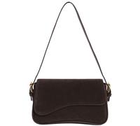 Women's Shoulder Bag Suede Handbag Underarm Purse Tote Bag Brown Suede Purse Y2K Crossbody Bag with Removable Strap, Coffee, M