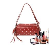 Womens Shoulder Bags | PU Leather Dot Pattern Messenger Purse - Purse Shoulder Bag with Adjustable Strap | for Travel Weekend Outing School Work Shopping Daily Commute Girls Women