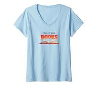 Women's Show me Your Books for Book Lovers V-Neck T-Shirt