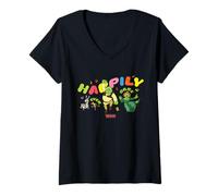 Womens Shrek Happily Ever After Characters V-Neck T-Shirt
