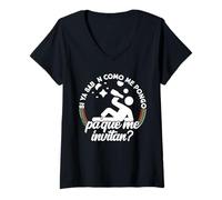 Womens Si ya saben Como me Pongo pa que me invitan V-Neck T-Shirt