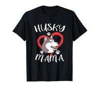 Womens Siberian Husky Dog Mama T-Shirt