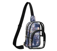 Womens Side Bags Crossbody Medium Backpack for Man Boho Elephants 4th of July Independence Day