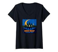 Women's SIEM Reap Angkor Wat V-Neck T-Shirt