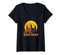 Women's SIEM Reap Angkor Wat V-Neck T-Shirt