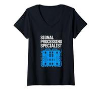 Women's Signal Processing Specialist DSP Engineer Electronics V-Neck T-Shirt