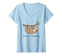 Women's Silence is Complicity V-Neck T-Shirt