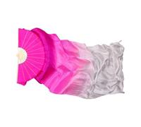 Women's Silk Bamboo Fan Veil Large Size Belly Dance Prop For Competition And Performance Show