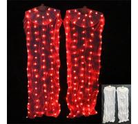 Women's Silk Led Fan Pair Belly Dance Prop For Stage Performance And Fitness Dance Practice