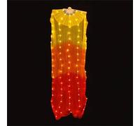 Women's Silk Led Fan Pair Belly Dance Prop For Stage Performance And Fitness Dance Practice