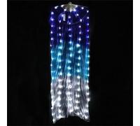 Women's Silk Led Fan Pair Belly Dance Prop For Stage Performance And Fitness Dance Practice